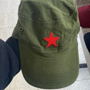 Green Cap with Red Star